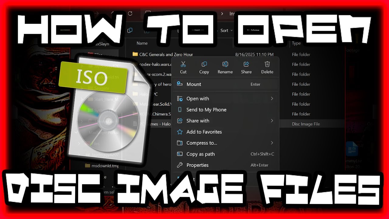 How To Open and Use Disc Image Files (.ISO Files) Tutorial