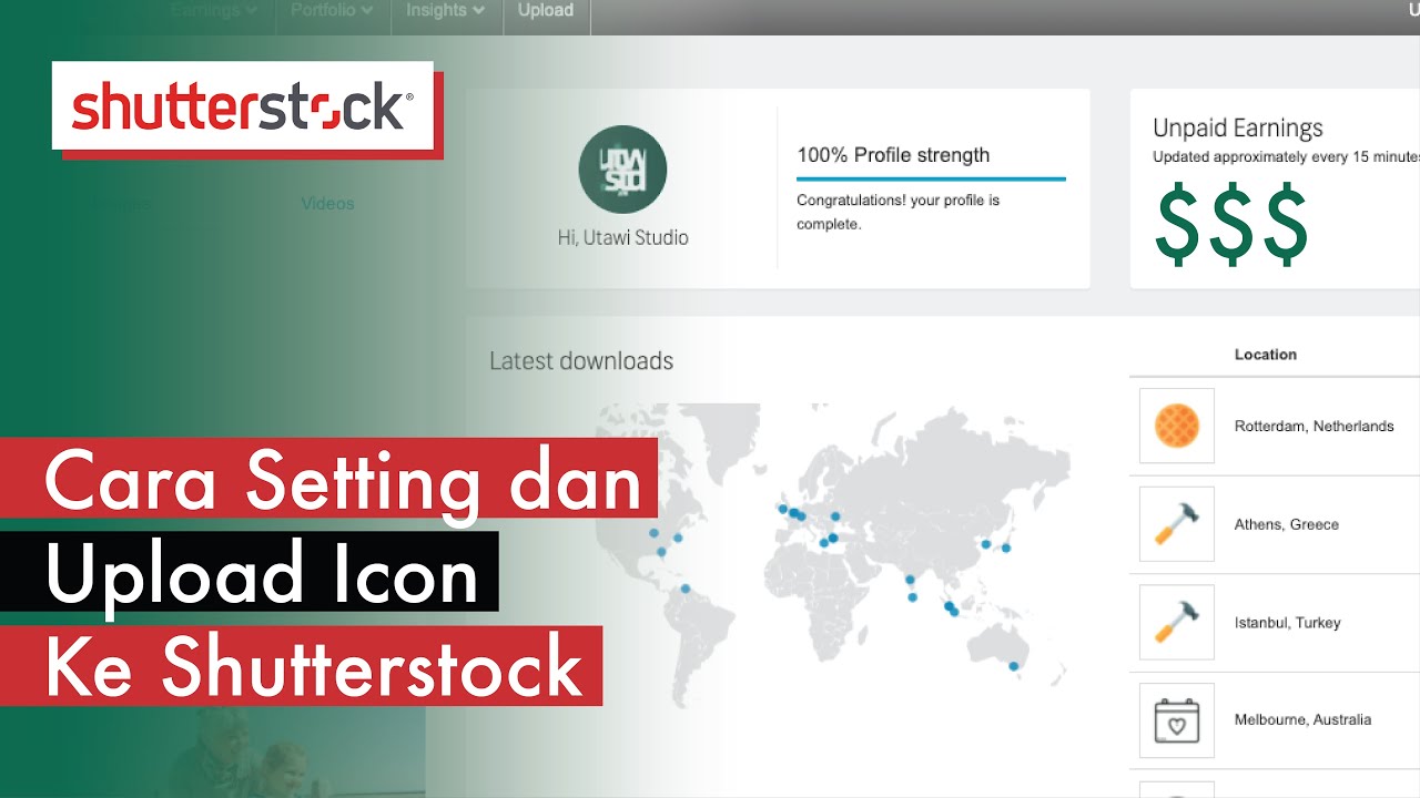 Cara Setting dan Upload Icon ke Shutterstock Untuk Pemula