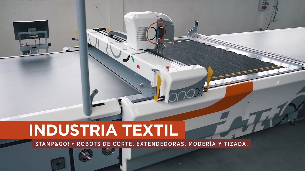 Industria Textil. Stamp&Go! Robots de corte Extendedoras Plotters Tizada y moldería  Emitex 2022