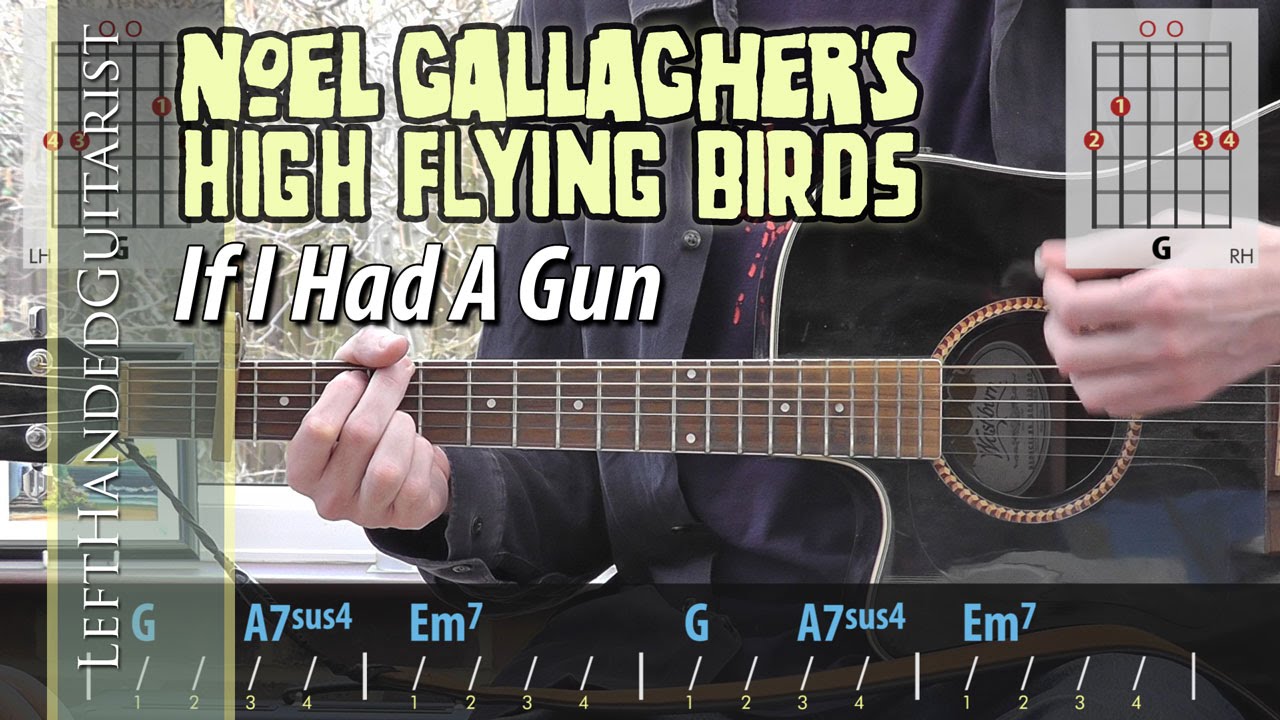 Noel Gallagher's High Flying Birds - If I Had A Gun guitar lesson