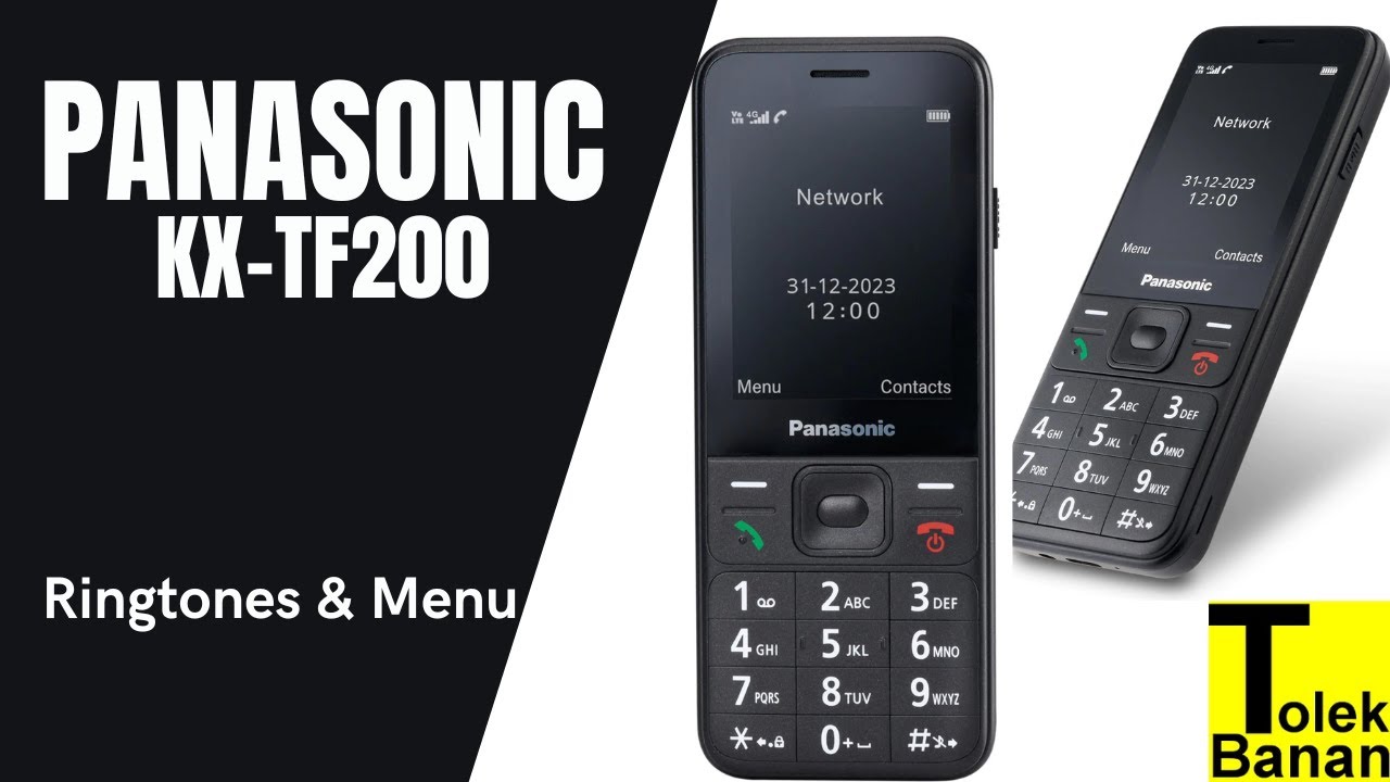 Panasonic KX-TF200 - Unboxing / Menu & Ringtones / Dzwonki - Classic Phone