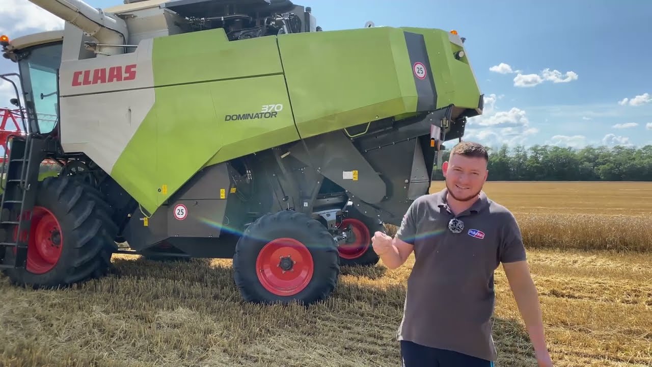 Claas Dominator 370 , такого я от него не ожидал . Работа в поле , первые впечатления !