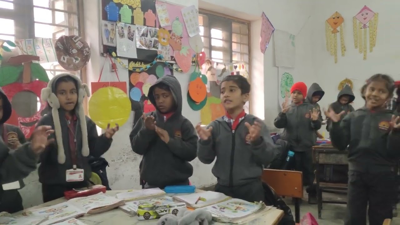 They are reciting the poem with action #kvian #school #kvschannel #viral 