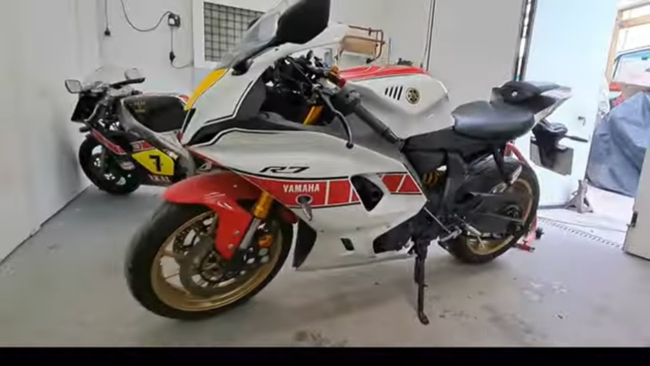 2024 Yamaha R7 oil and filter change + Awesome test ride!