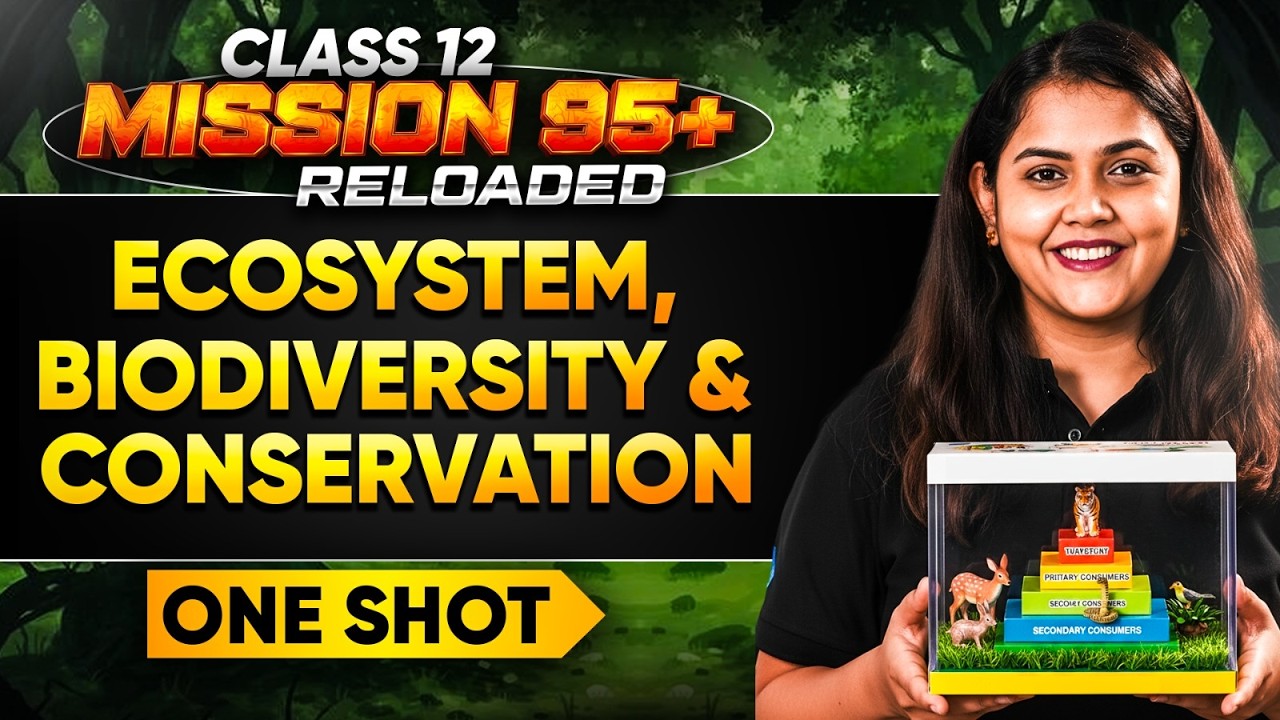 Class 12 Biology | Ecosystem & Biodiversity and Conservation | Shipra mam |#class12 #infinitylearn
