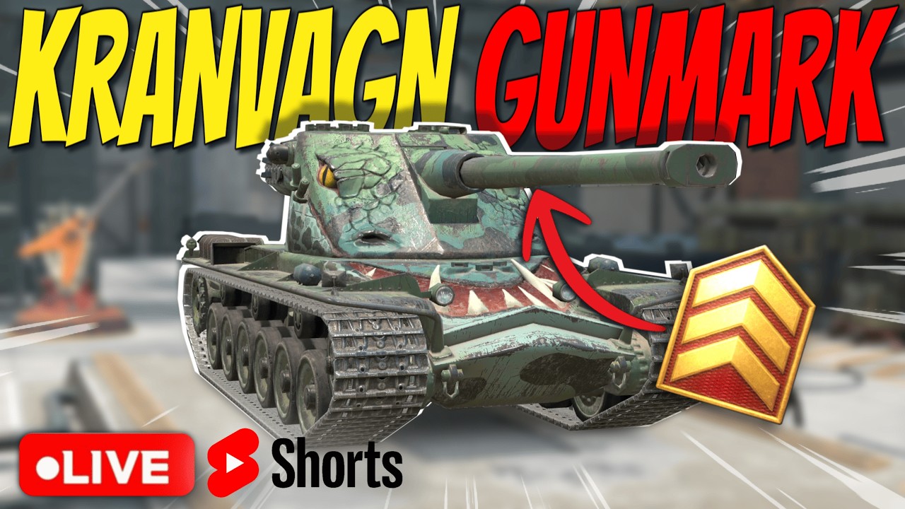 Kranvagn Gunmark | Start at 41.64% || WoT Blitz | #shorts #wotb #worldoftanksblitz
