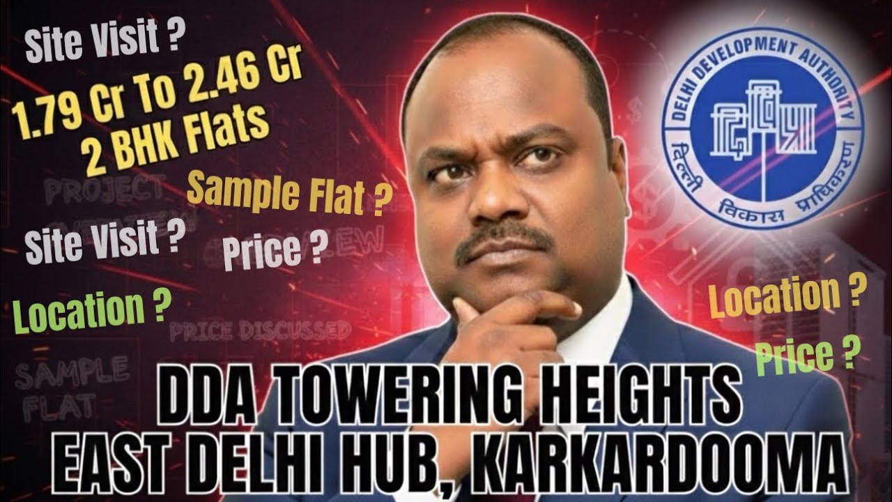 🔴DDA 2BHK Flat in Karkardooma site visit | DDA TOD Project Carkardooma | DDA Towering Heights Hom...