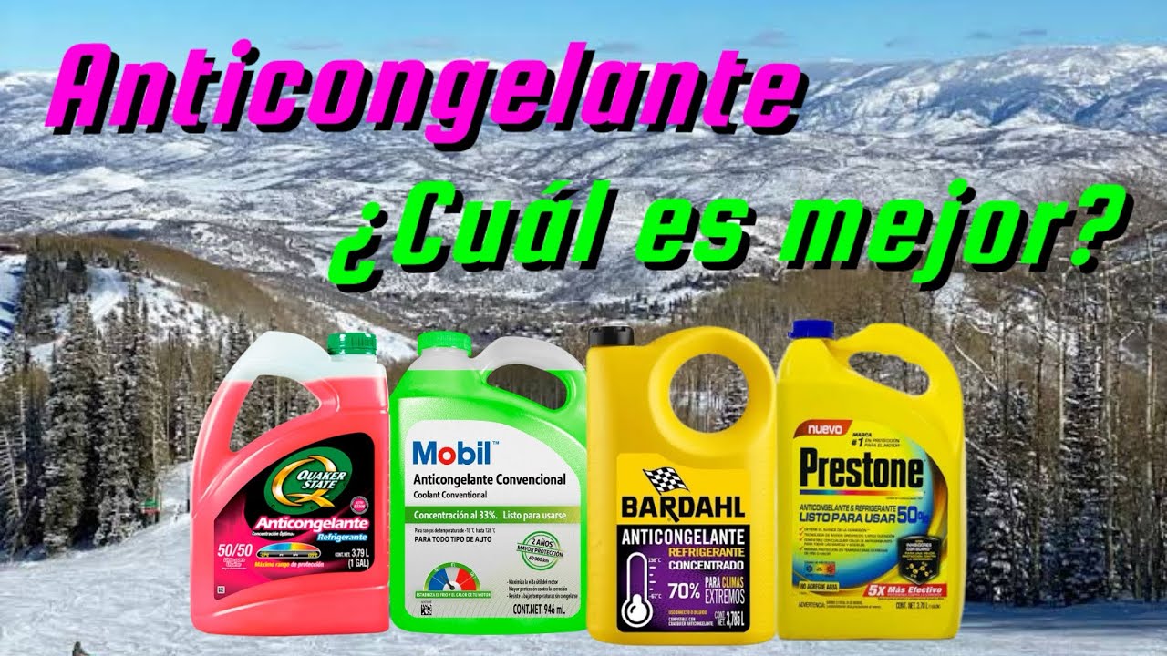Anticongelante ¿cuál es mejor para mi auto?