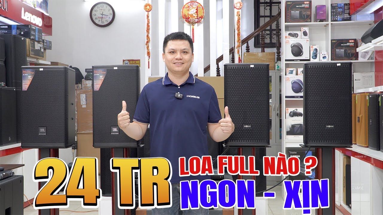 24tr mua được loa karaoke full g&igrave; ngon nhất? JBL MTS10 - Audiocenter GT510P