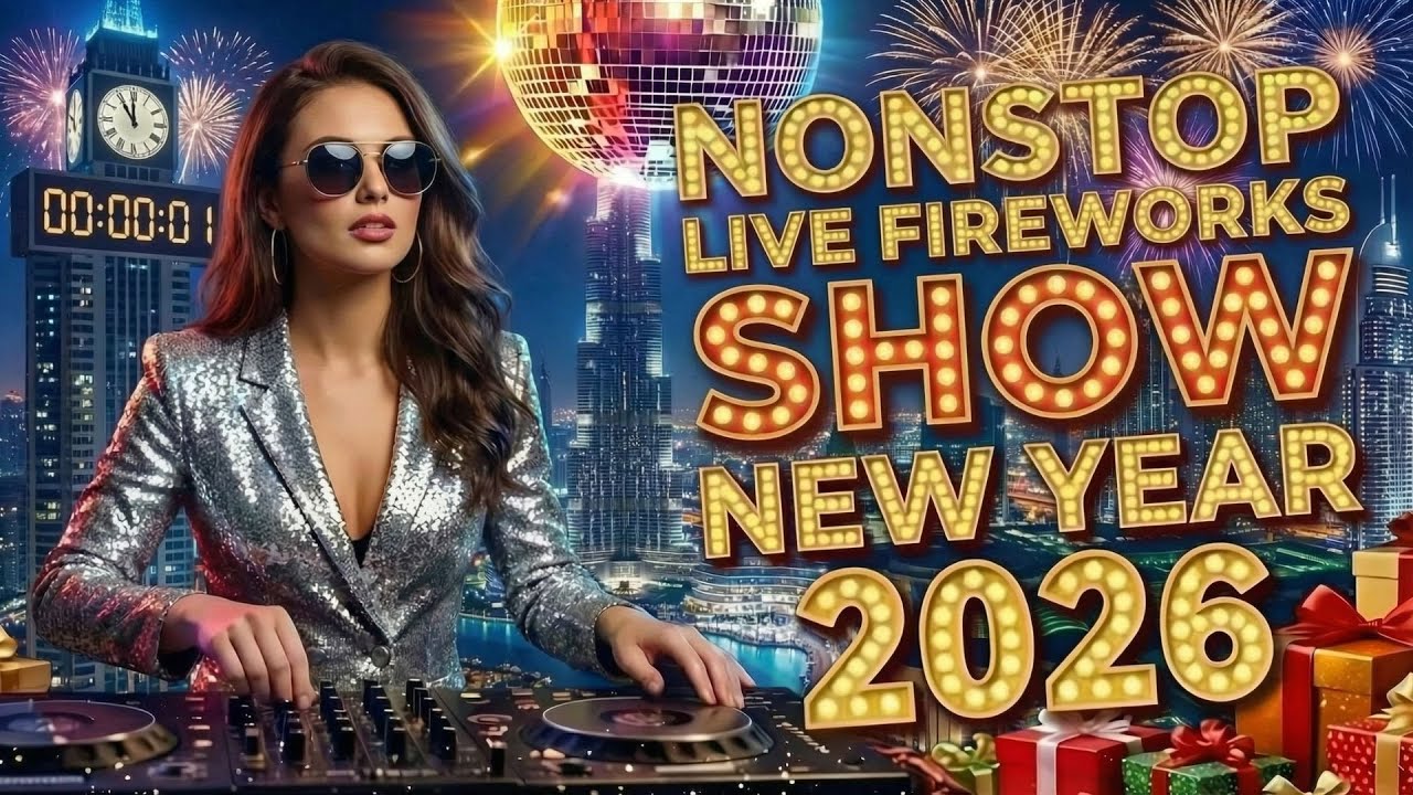 🔴 LIVE FIREWORKS NEW YEAR'S PARTY 2026 🎉 Nonstop Best New Year Songs