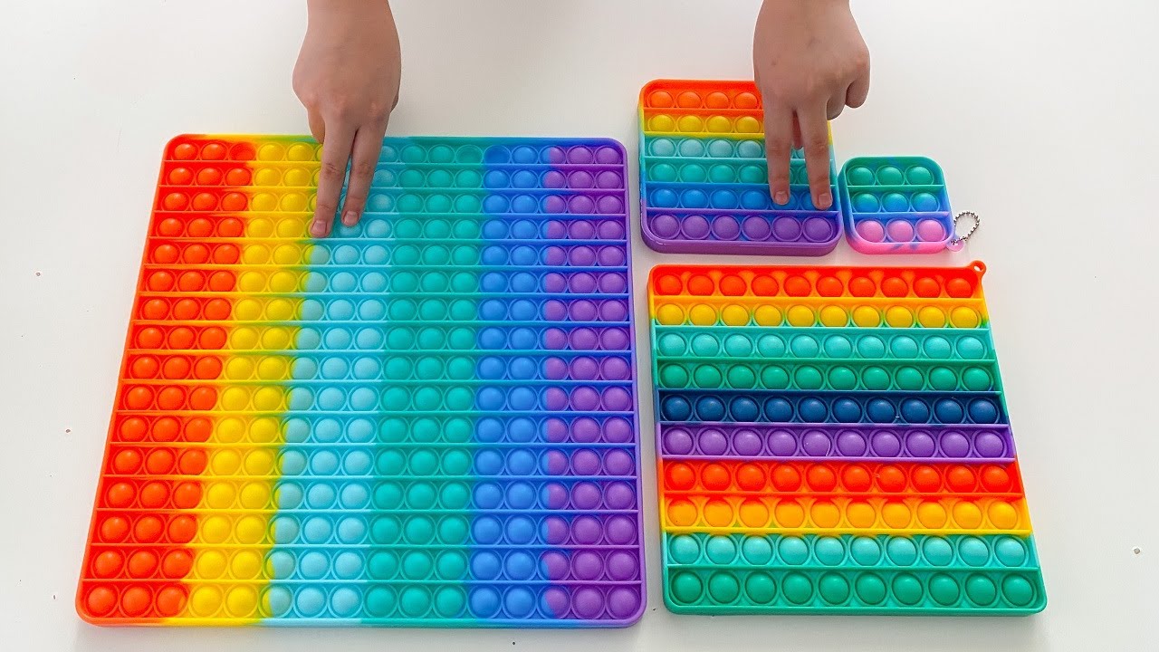 ASMR GIANT Pop It **Rainbow 🌈