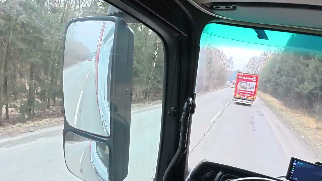 POV TRUCK DRIVE MERCEDES-BENZ ACTROS MP4 POLISH DRIVER SLOVAKIAN ROAD