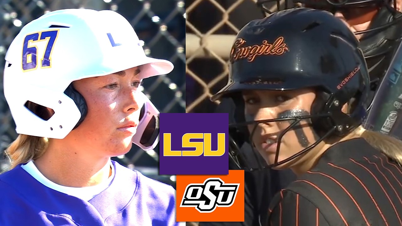 Обзор матча женской студенческой софтбольной команды №10 LSU против №23 Oklahoma State. Полная за...