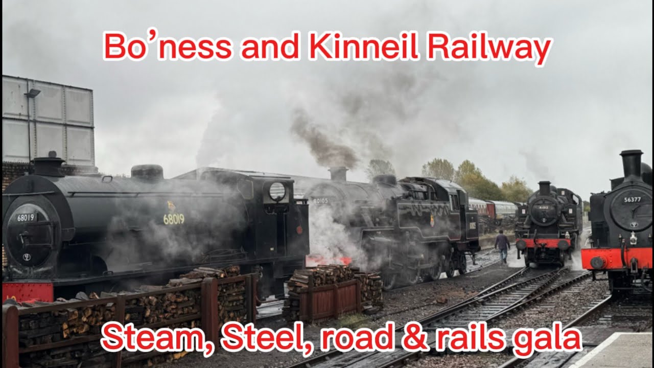 Bo’ness and Kinneil Railway’s Steam, Steel, Road and Rails gala (joined with @andrewharveyofficial