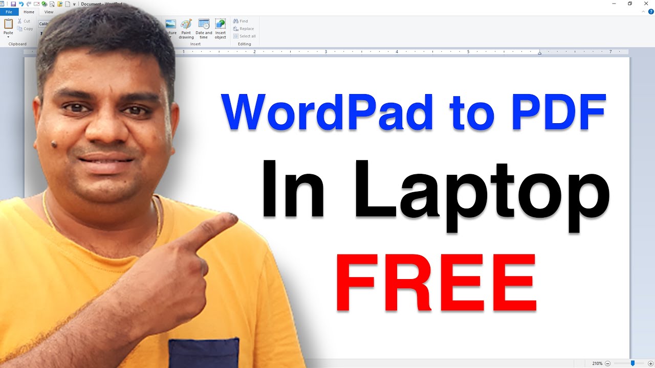 How to Convert WordPad to PDF in Laptop - [ BEST METHOD ]