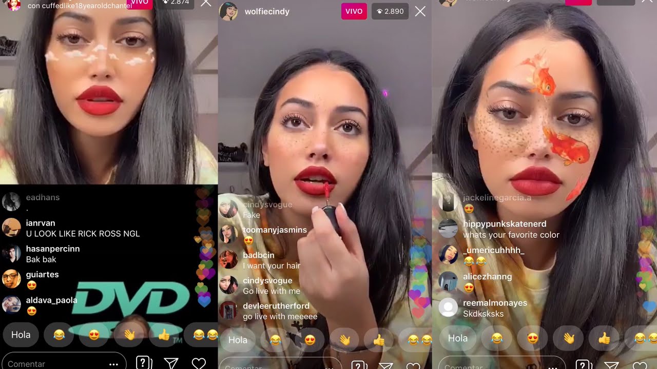 Cindy Kimberly (@wolfiecindy) Instagram LiveStream