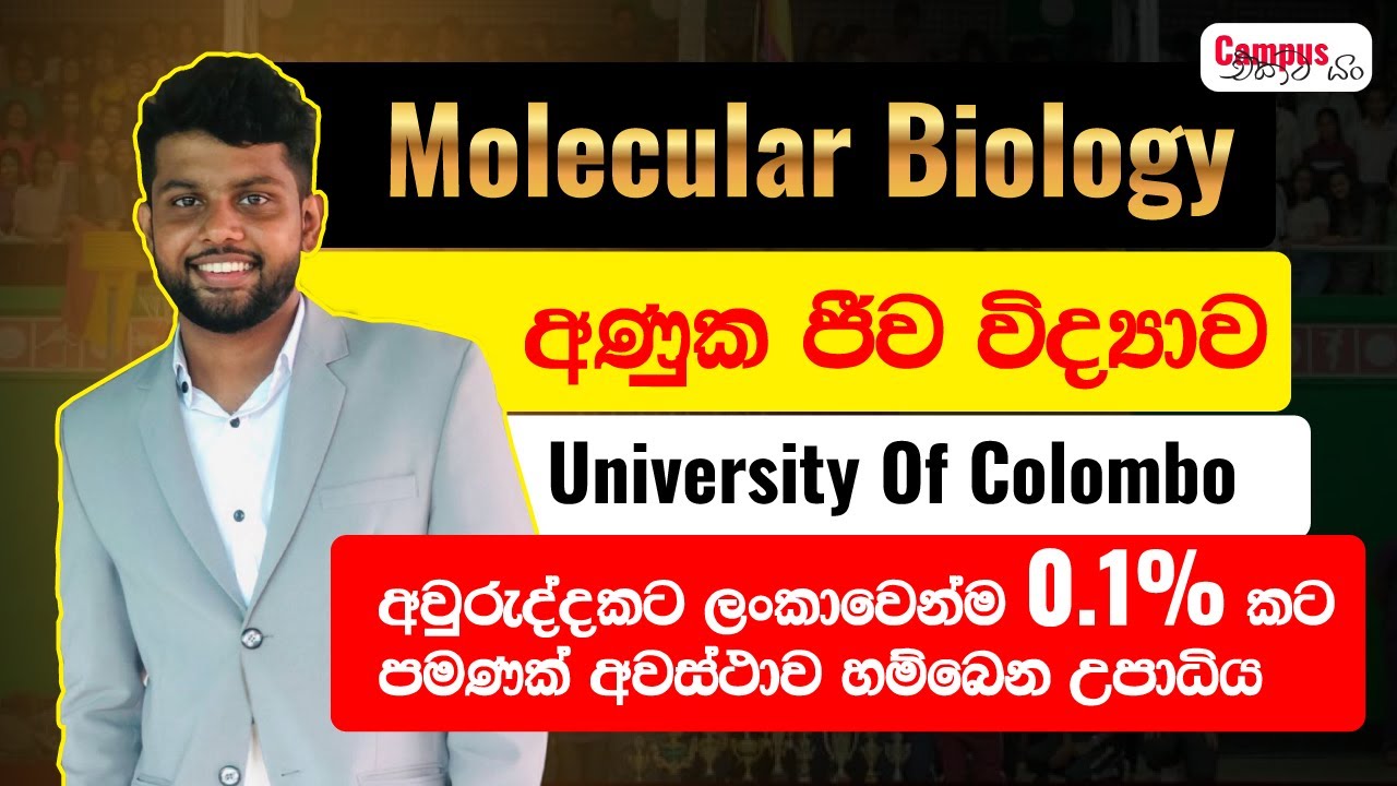 ලංකාවේ මිල කල නොහැකි උපාධියක් | Molecular Biology | Lakshitha | University Of Colombo | A/L Mehewara