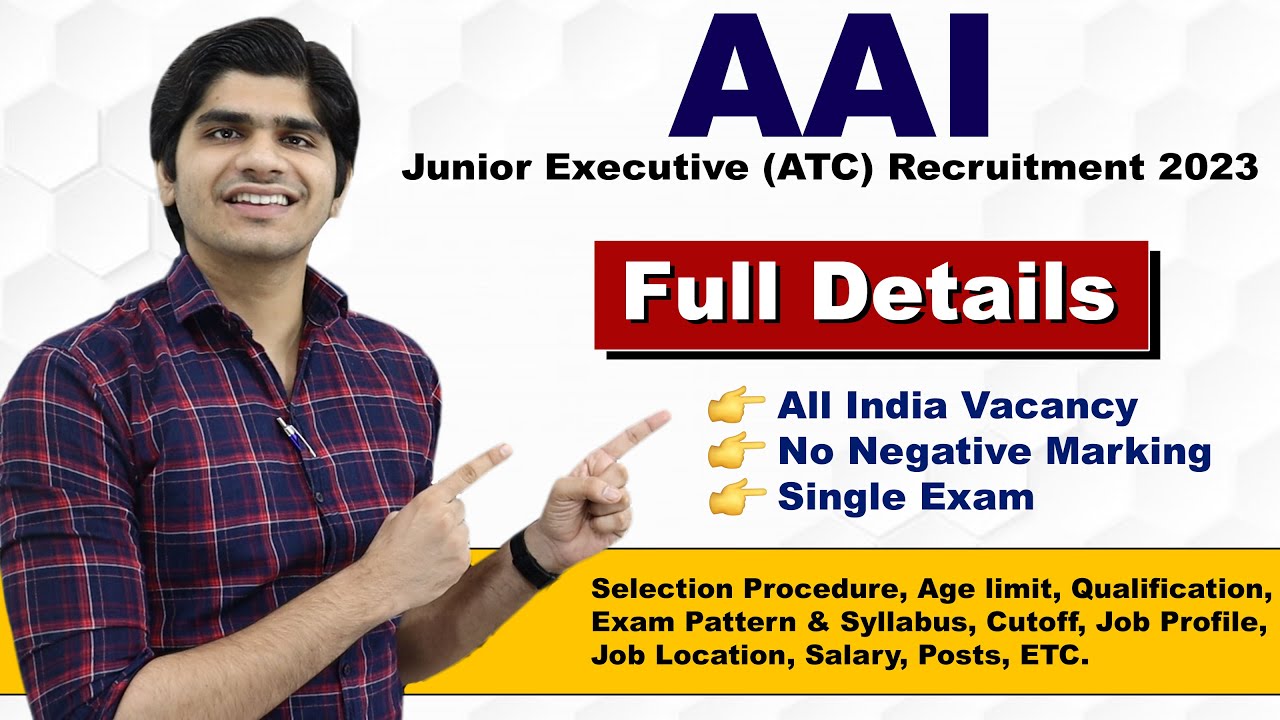 AAI Junior Executive ATC Recruitment 2023 | Salary : 65,000 | Full Details