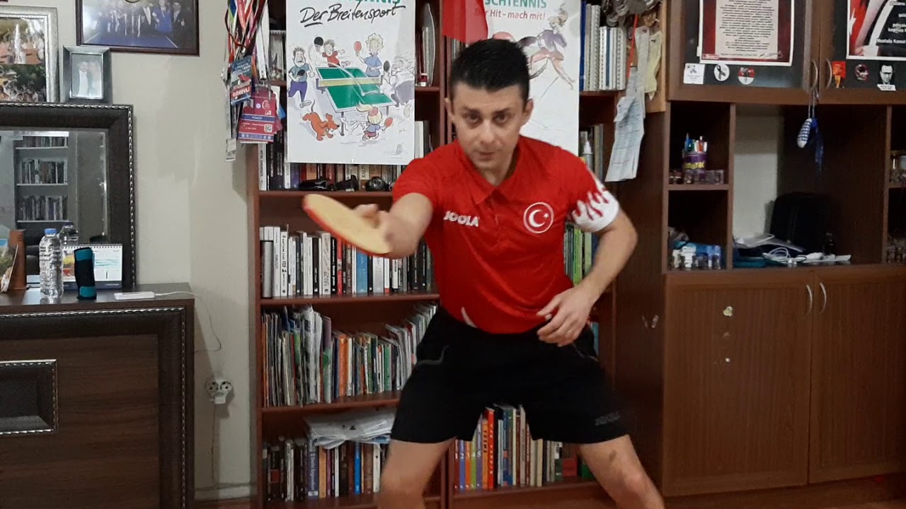 Table Tennis Shadow Training with Heavy Paddle and Resistance Band