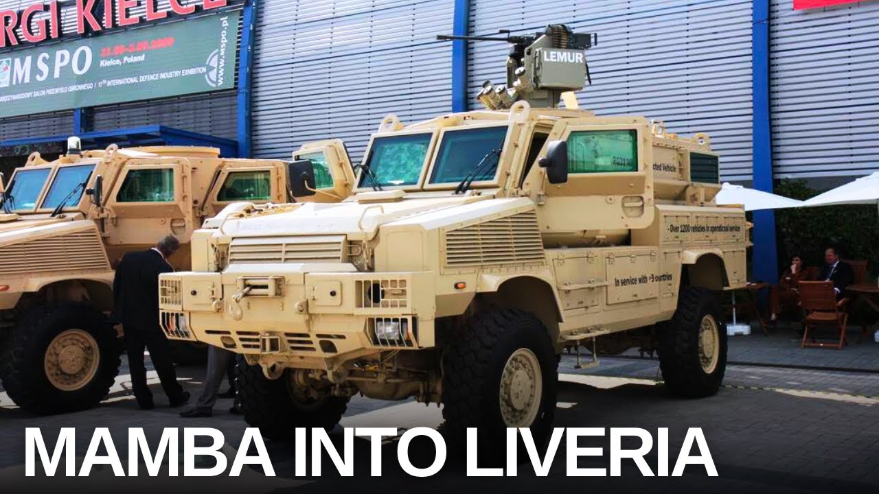USA DELIVERED Mamba armored vehicles to Liberia