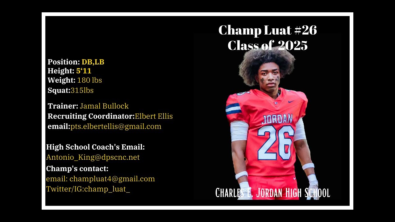 Champ Luat #26 Reel #3 Full Varsity Highlights Video