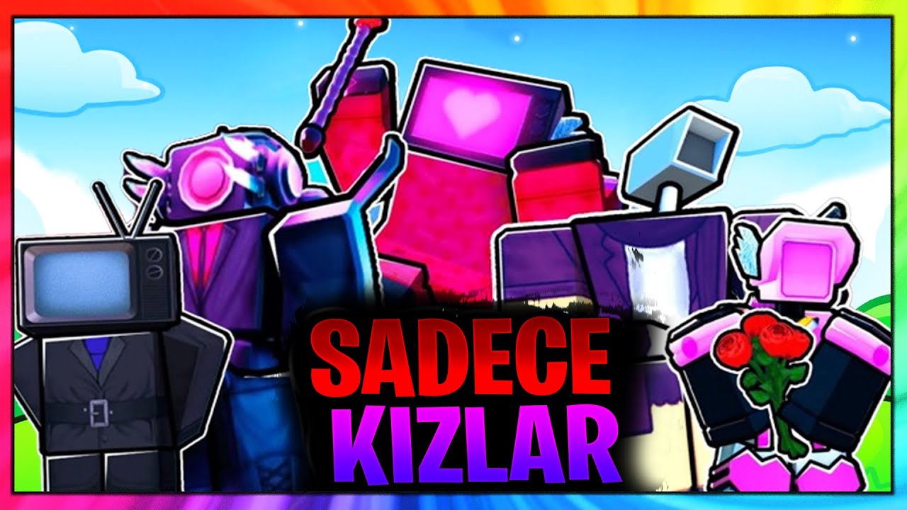 Saece Kızlar Challenge ! 🚽 Roblox Skibidi Toilet Tower Defense