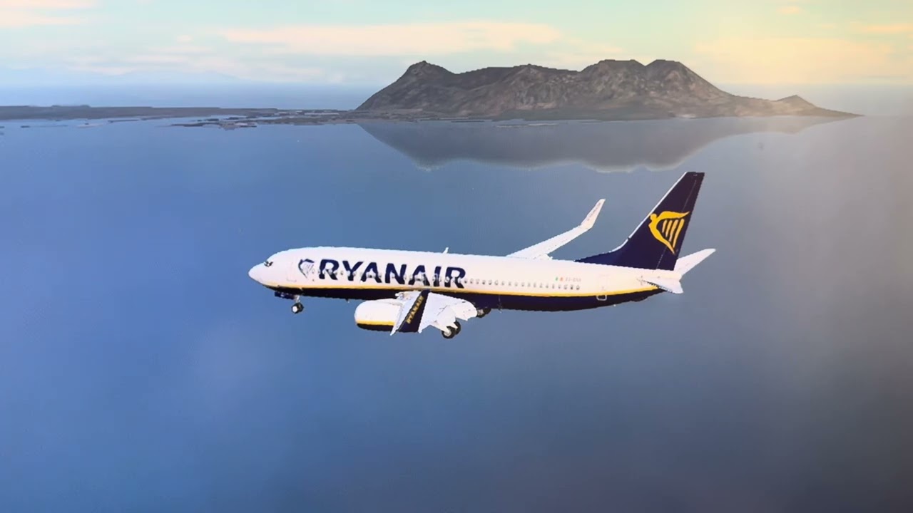XPlane12 Civil SRA approach to rwy 09 Gibraltar