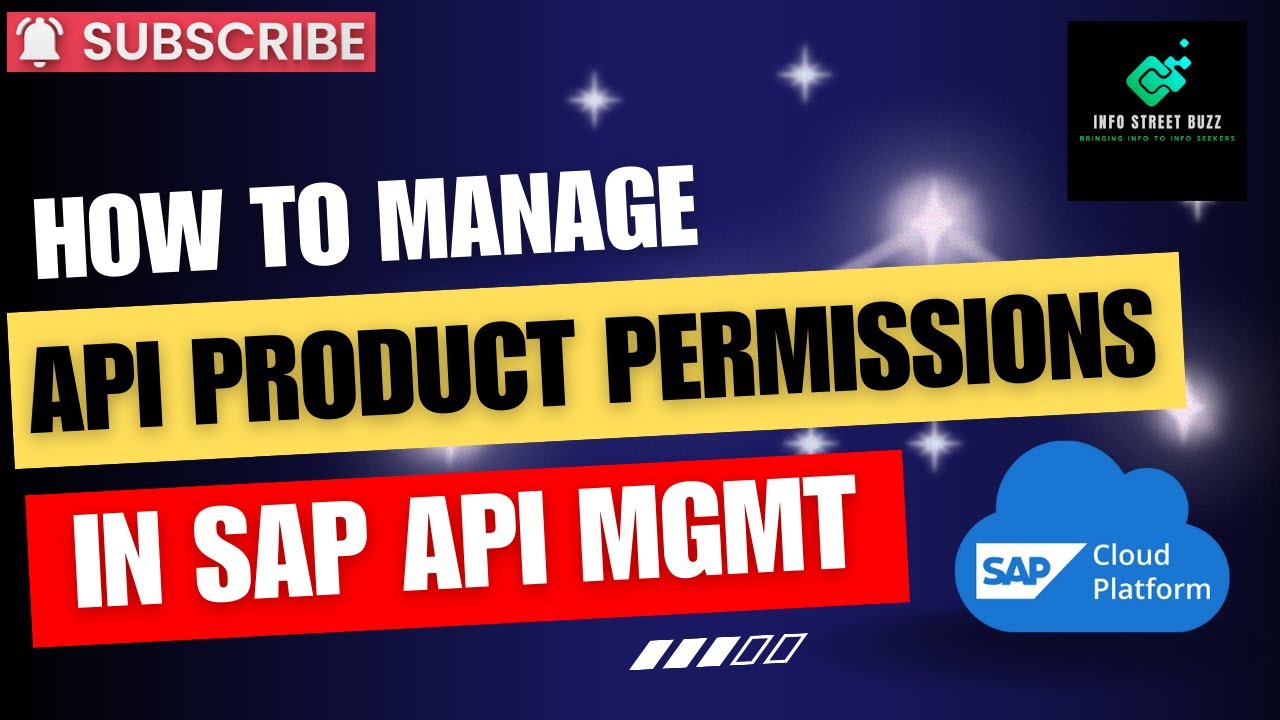 Как управлять разрешениями API-продуктов в SAP API Management | Пошаговое руководство | InfoStree...