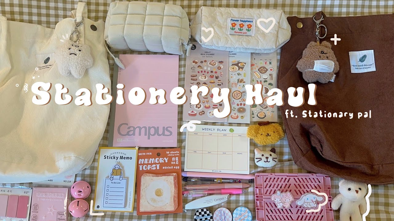 huge stationery haul🧸♡₊˚ ft. stationery pal