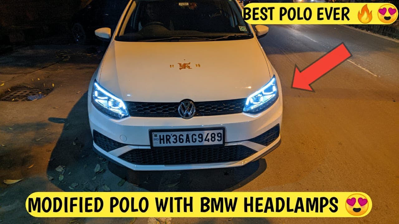POLO MODIFIED WITH BMW HEADLAMPS 💥 POLO HEADLAMPS MODIFIED 💥 MODIFIED VOLKSWAGEN POLO💥