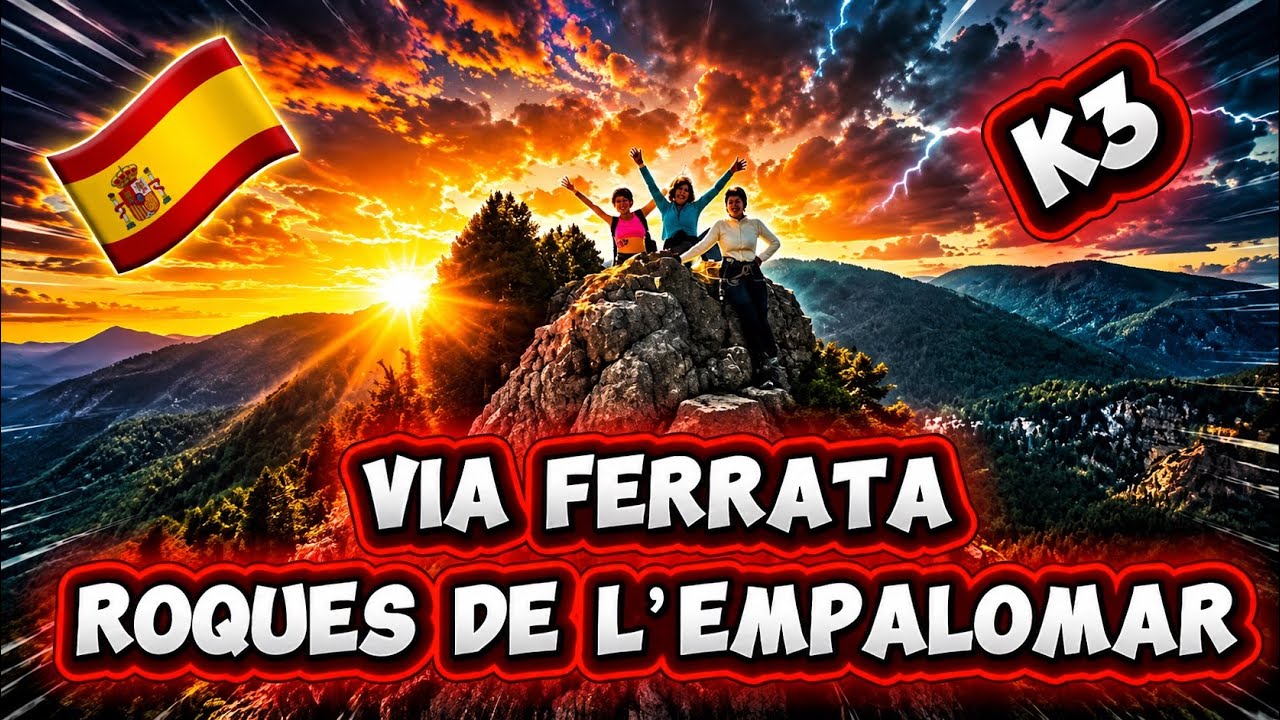 Via Ferrata Roques de L’Empalomar ⚠️K3⚠️ PASO A PASO