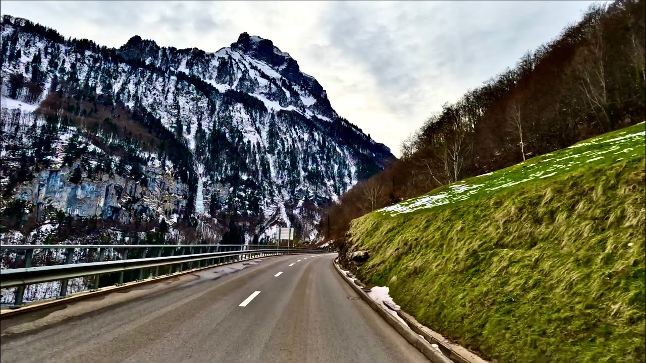Driving in Swiss 4K - EMMETTEN  , A  Most Beautiful Village in Switzerland -2