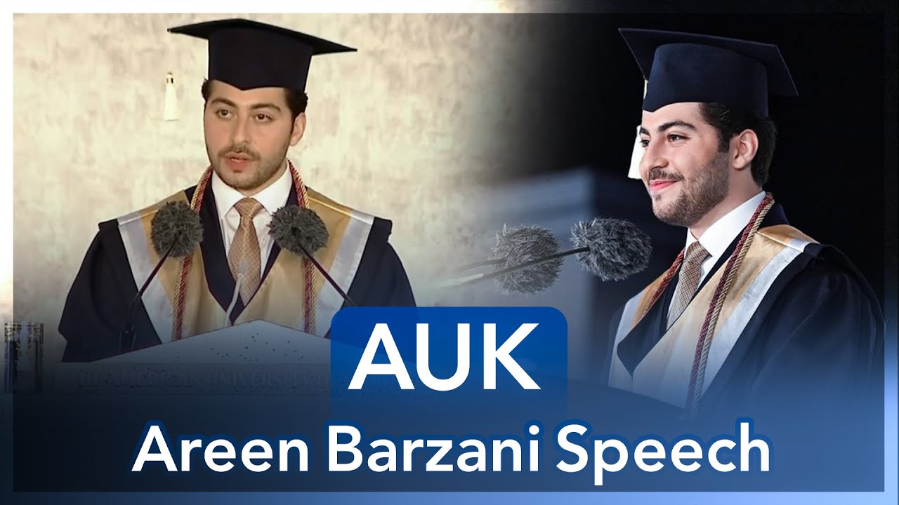 Areen Barzani graduation speech 2023 | وتاری ئارین مەسرور بارزانی (American University)