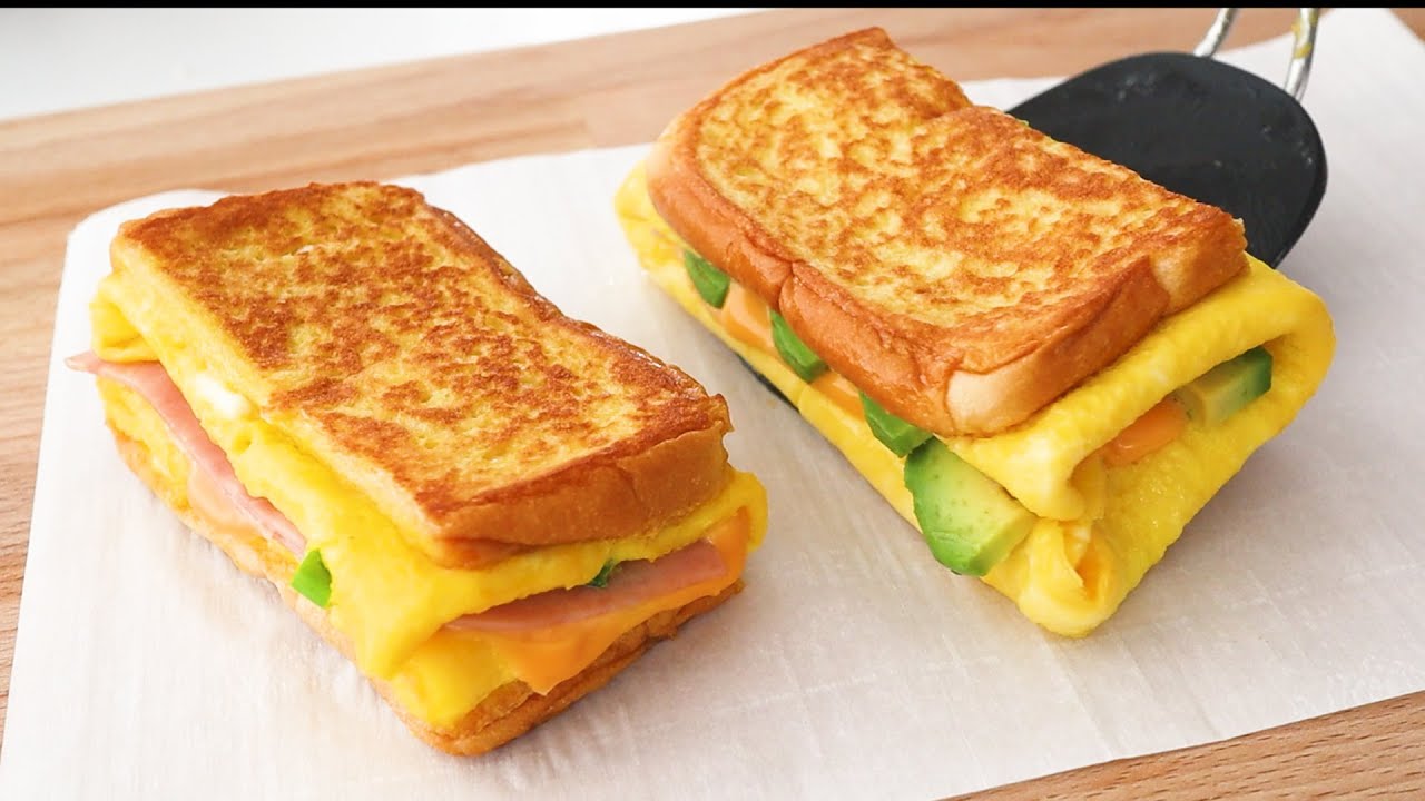 3 способа приготовить один тост с яйцом! 5 минут быстрого завтрака! Легко, вкусно и полезно!