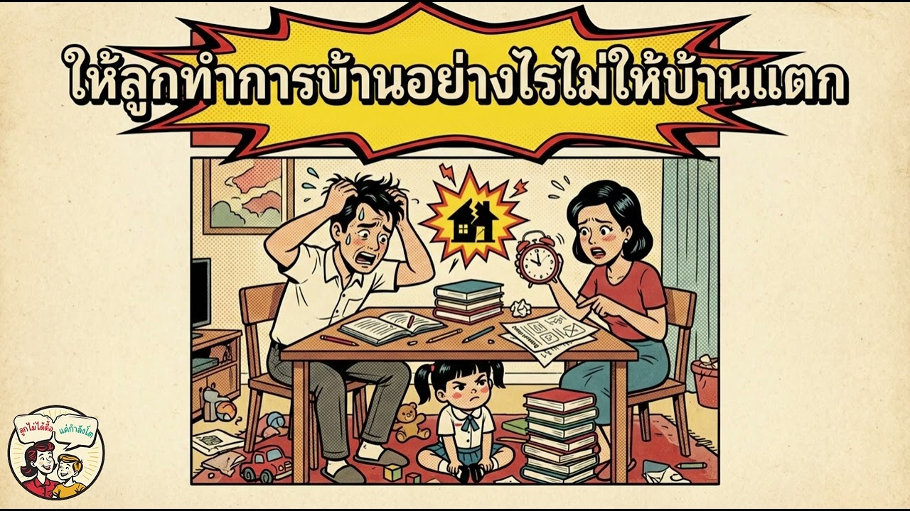 ให้ลูกทำการบ้านอย่างไรไม่ให้บ้านแตก เทคนิคเปลี่ยนชั่วโมงรบเป็นชั่วโมงร่วม | ลูกไม่ได้ดื้อ แค่กำลังโต
