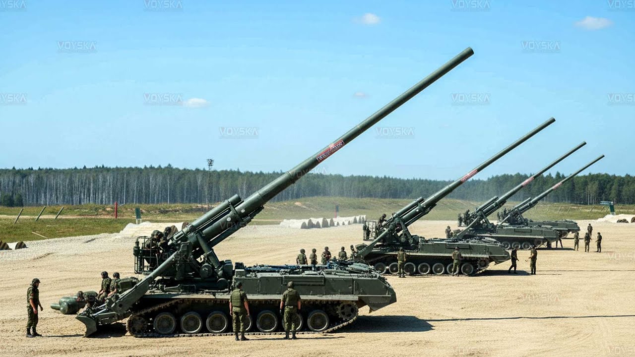 Шок! Российский миномёт 2С4 «Тюльпан» — самый большой в мире 240-мм миномёт.