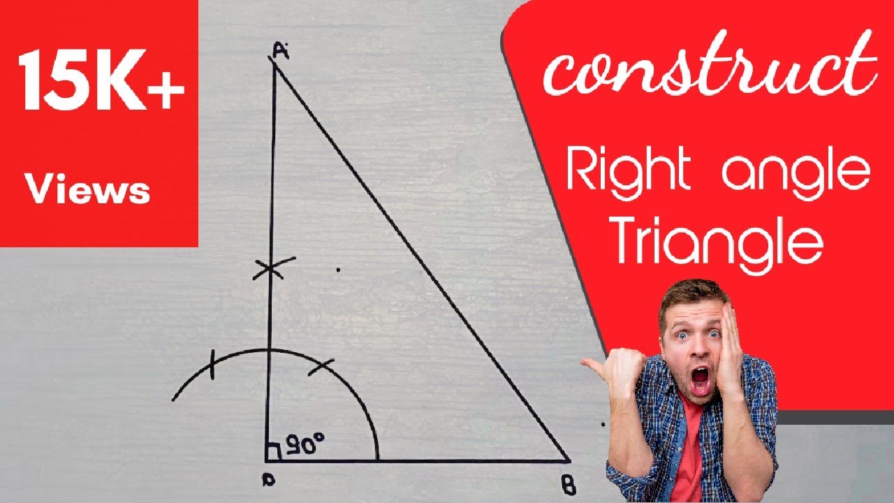 How To Construct A Right-Angled Triangle By The Compass|| By The master maths|||