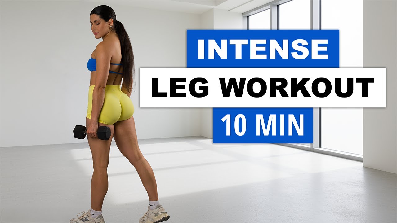10 MIN INTENSE LEAN LEGS WORKOUT | With Dumbbell at Home