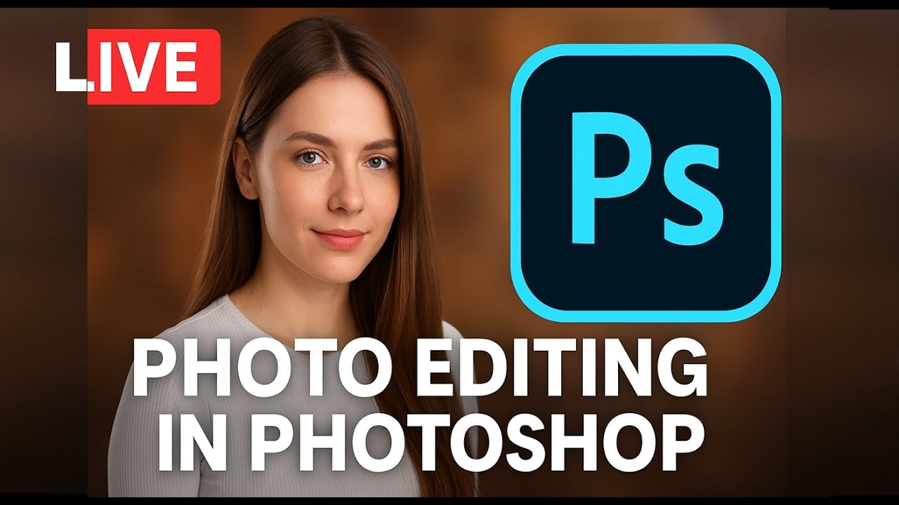 LIVE Photoshop Photo Editing | Skin Retouch, Blur & Creative Effects @shortcutguide