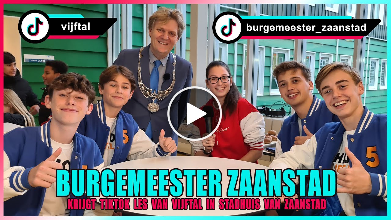 BURGEMEESTER ZAANSTAD JAN HAMMING  KRIJGT TIKTOK LES VAN BEKENDE TIKTOKKERS VIJFTAL - #438