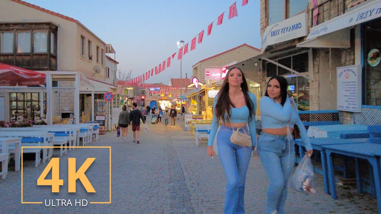 Alaçatı, Turkey 🇹🇷 Night Tour | Street Walk | Çeşme, İzmir, Türkiye | Alacati, Cesme, Izmir 2022