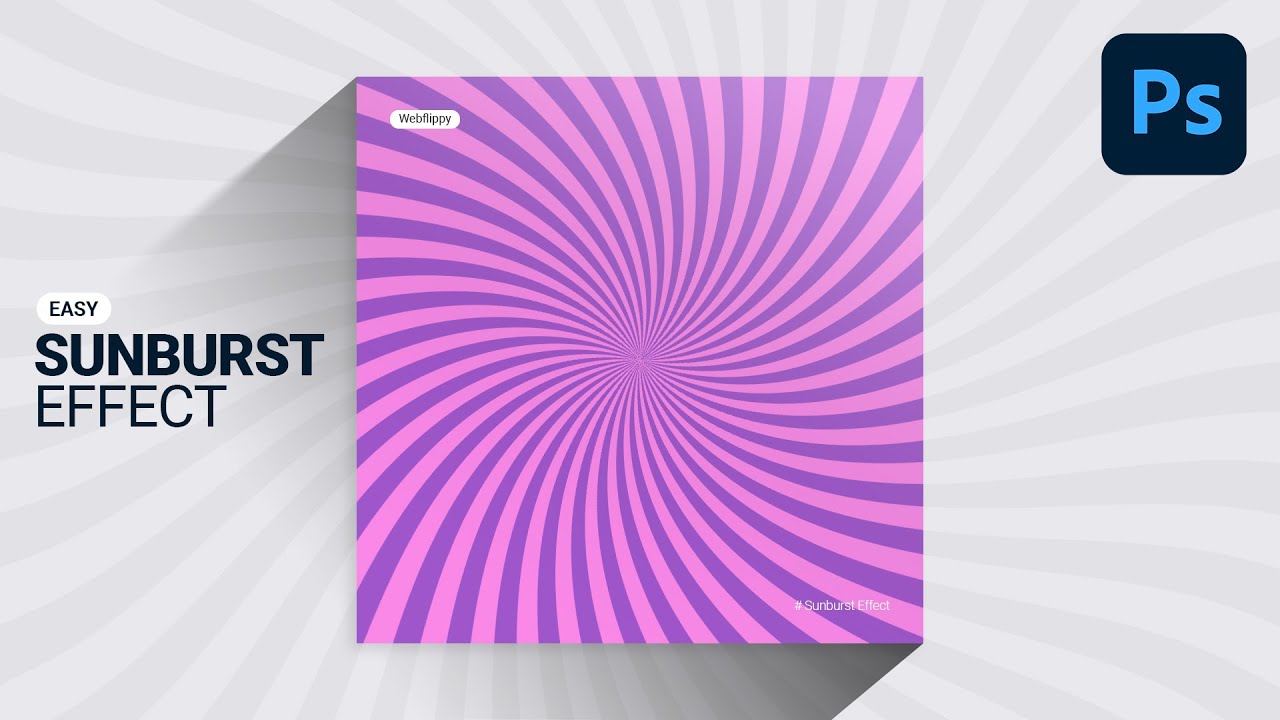 How to Make Sunburst Effect in Photoshop - Quick and Easy