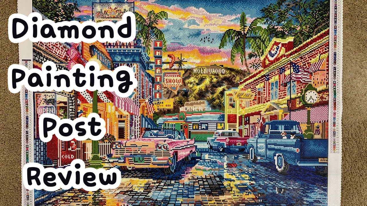 1950s hollywood street by dominic davison + dreamer designs | diamond painting post review!