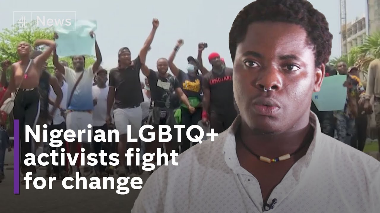 Nigerian LGBTQ+ activists campaigning and demanding to be seen and heard