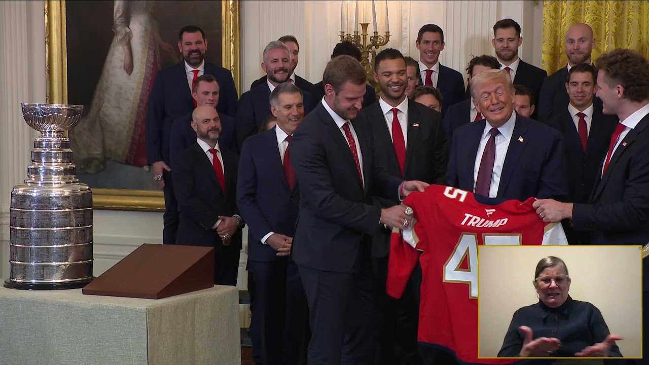 President Trump Participates in a Visit of the 2025 Stanley Cup Champions The Florida Panthers