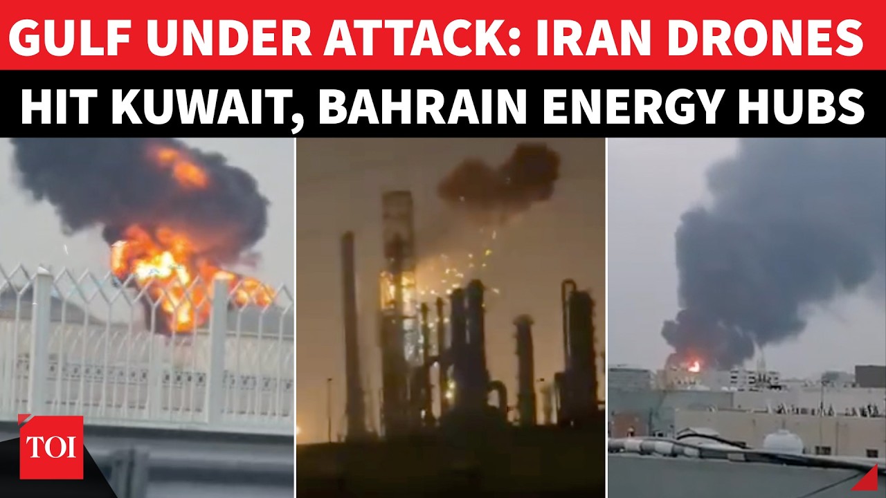 Iran Bombs Oil Refineries In Kuwait, Bahrain To Avenge U.S. & Israeli Attacks On Iranian Civil Infra