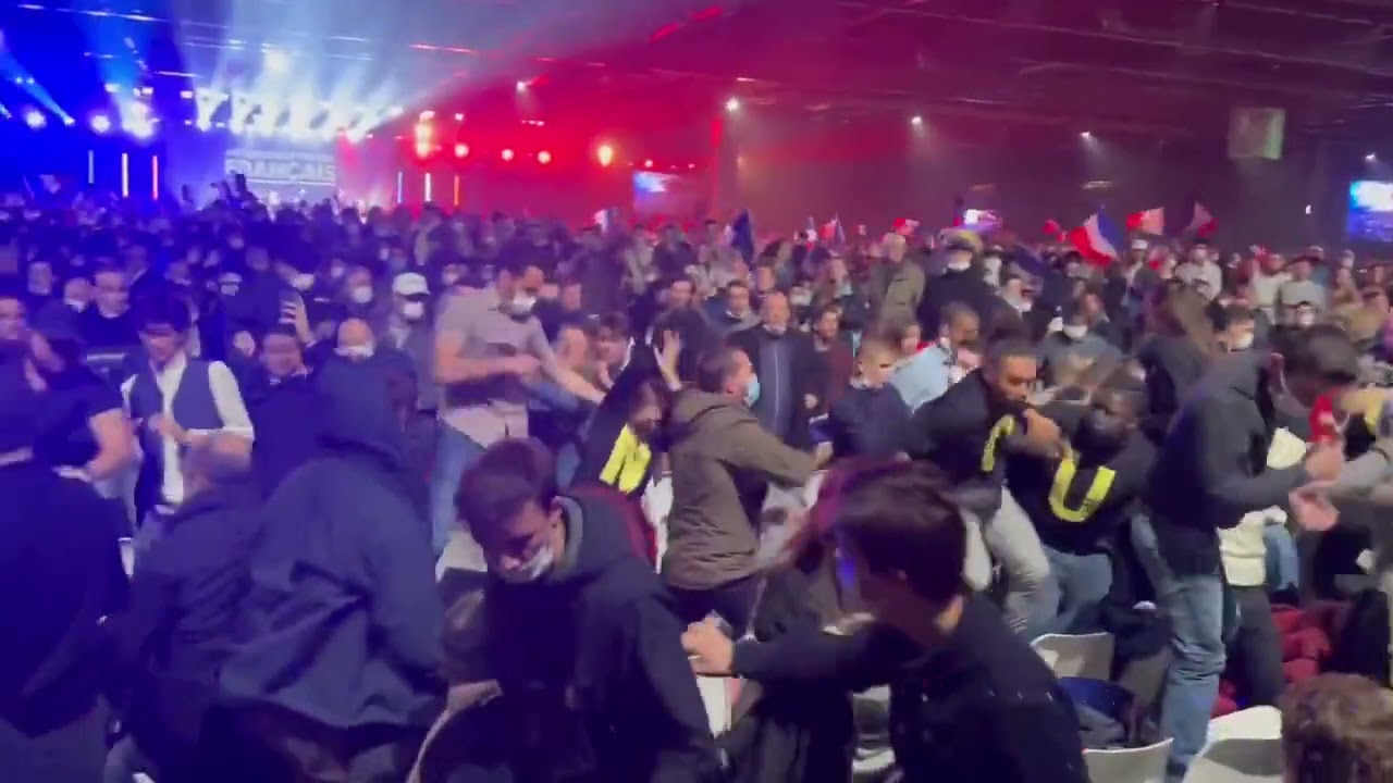 Meeting &Eacute;ric Zemmour: bagarre