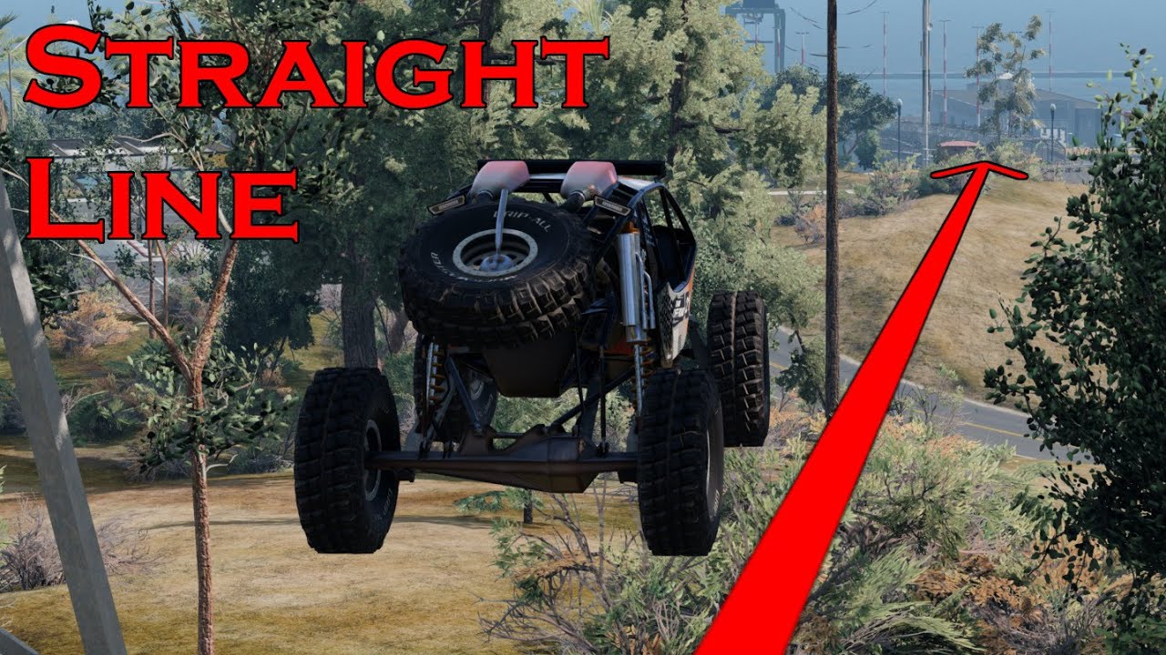 Straight Line Challenge | NOT THE BUSHES... | BeamNG.drive