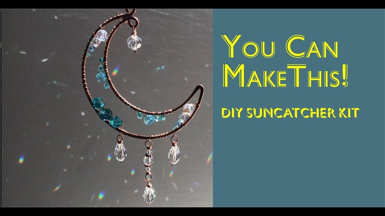 Crescent Moon Suncatcher DIY Activity Kit by Bitsy Supply   | Wire Wrapping Great For Beginners
