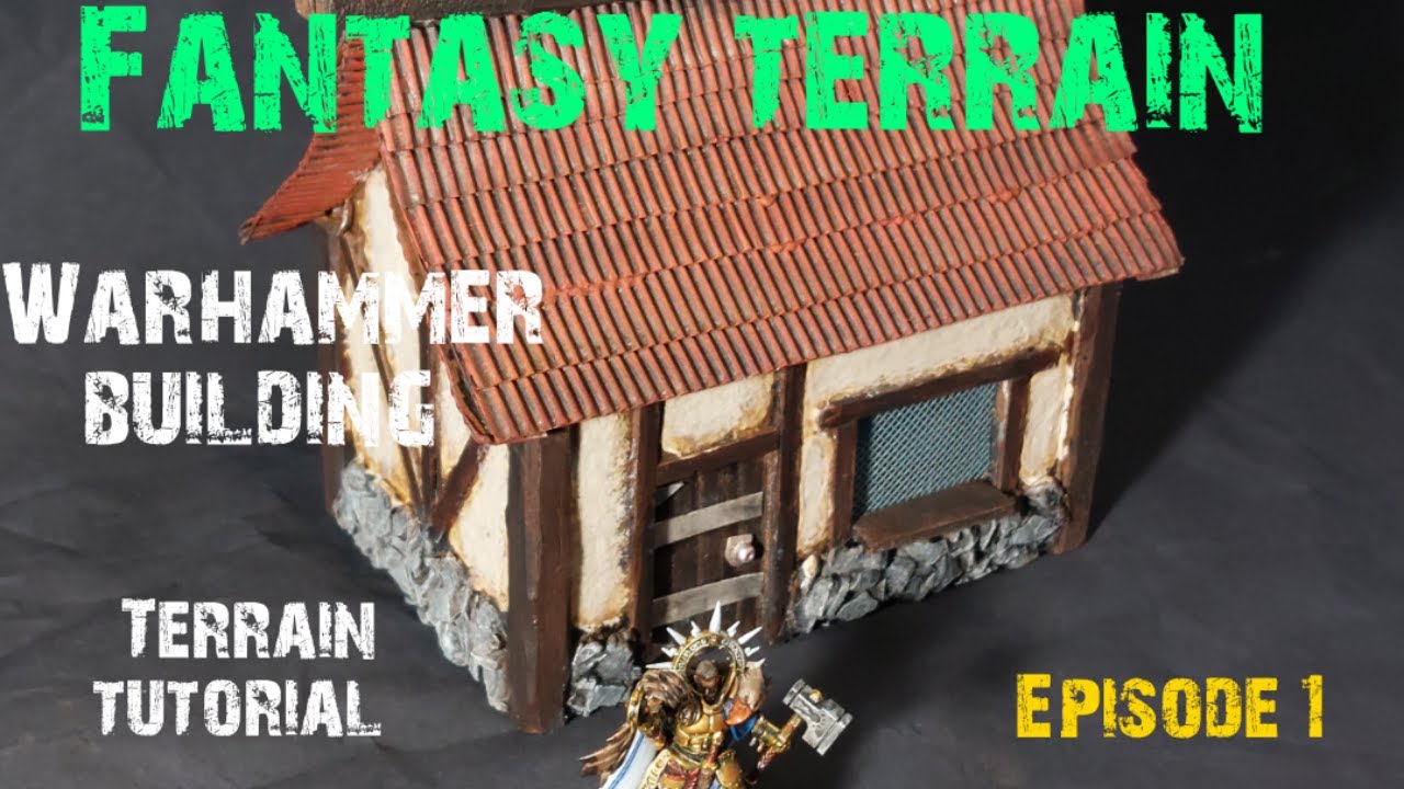 HOW TO MAKE: Fantasy Terrain Tutorial: House for D&D, Age of Sigmar, Warcry- Easy to build!